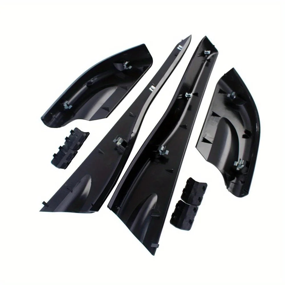 for Hyundai Tucson 2004 2005 2006 2007 2008 Car Roof Rails Rack Leg Cover End Cap Protector Cover Glossy Black Exterior 8PCS annizon.com