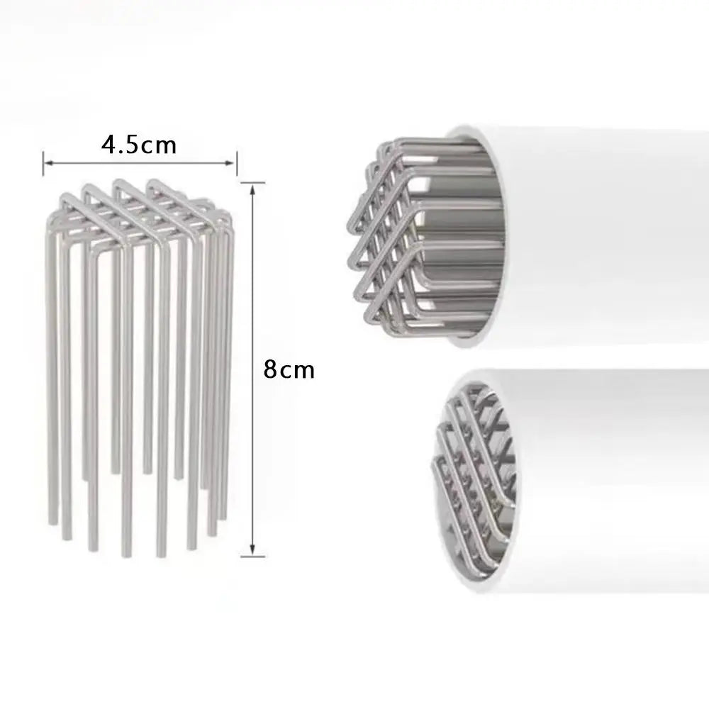 Round Roof Floor Drain Anti-blocking Stainless Steel Balcony Drainage Cover Large Displacement Rooftop Rain Pipe Cap annizon.com