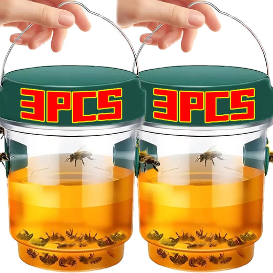 3/1PCS Large Wasp Traps Waterproof Hanging Hornets Trap for Indoor Outdoor Reusable Garden Fruit Fly Catcher Pest Control Tools