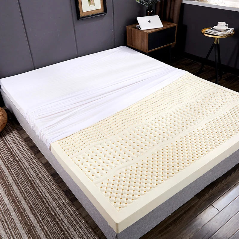 100% Thailand natural latex mattress imported natural rubber pure mattress 1.8m bed 1.5m thickened home dormitory cushion mat annizon.com
