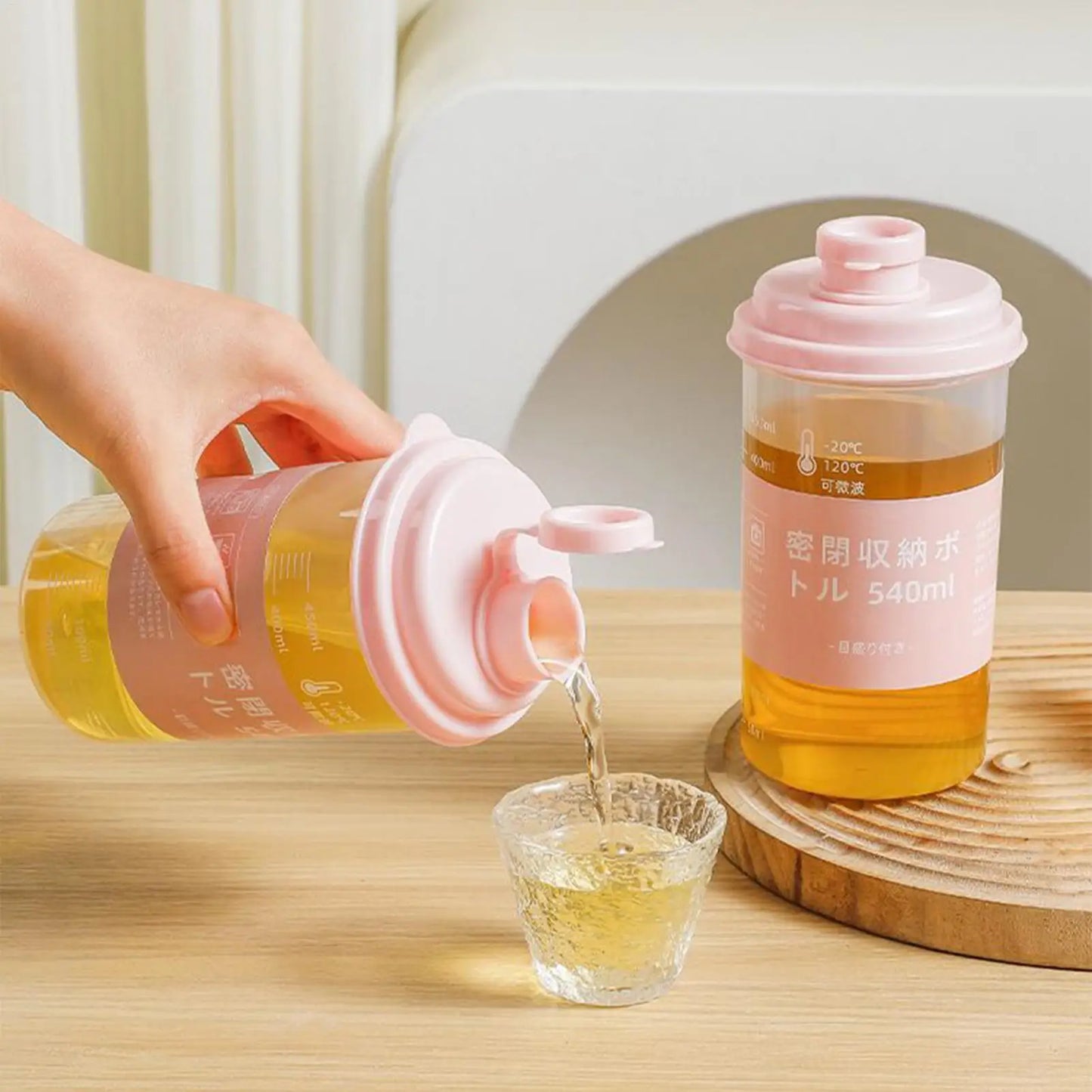 540ml Water Bottle Transparent Portable Leak-proof For Drink Plastic Sports outdoor Water Bottles Drinkware Large Capacity