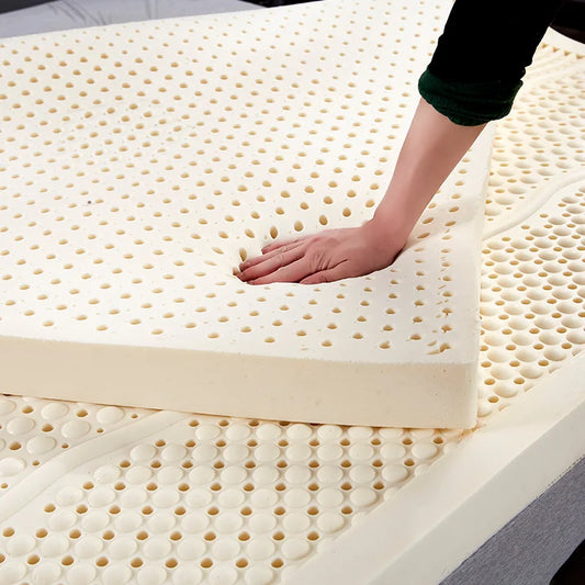 100% Thailand natural latex mattress imported natural rubber pure mattress 1.8m bed 1.5m thickened home dormitory cushion mat annizon.com