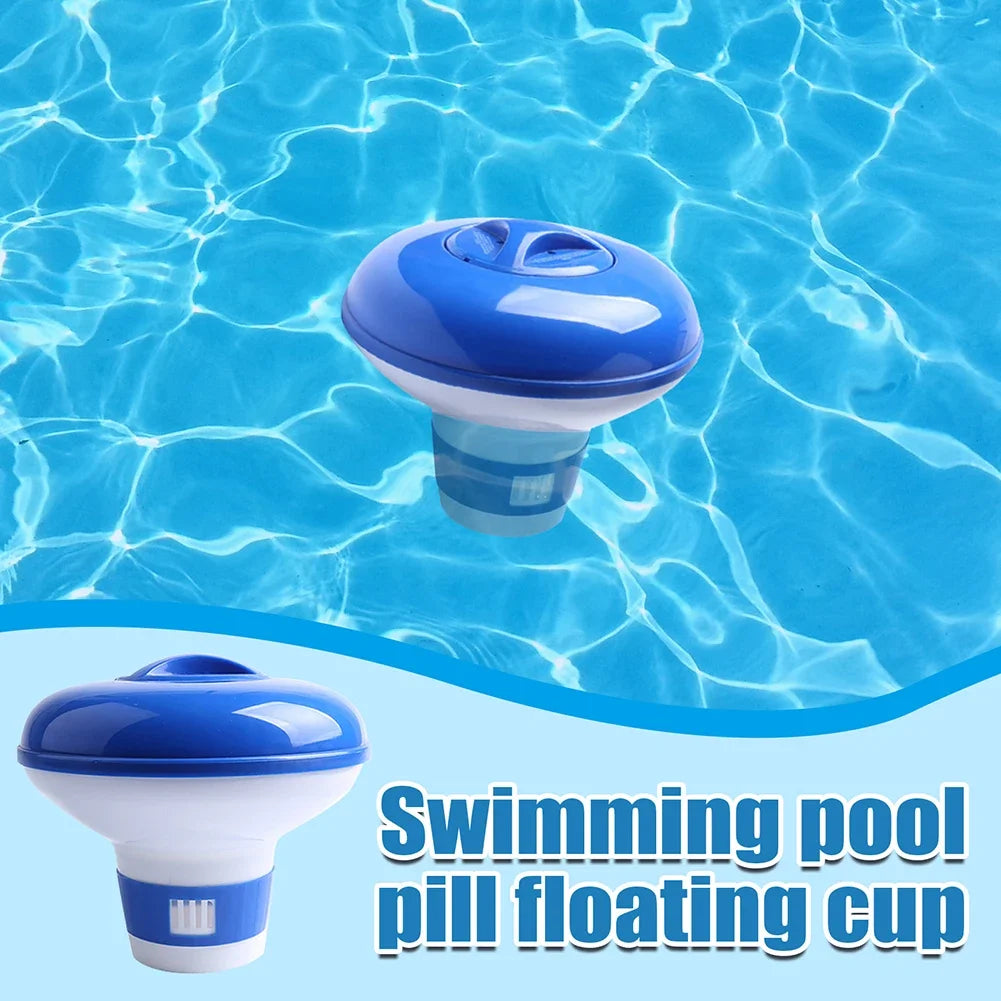 Swimming Pool Floating Chlorine Dispenser Disinfection Automatic Applicator Pump Pill Disinfecting Box Spa Swimming Pool Accesso