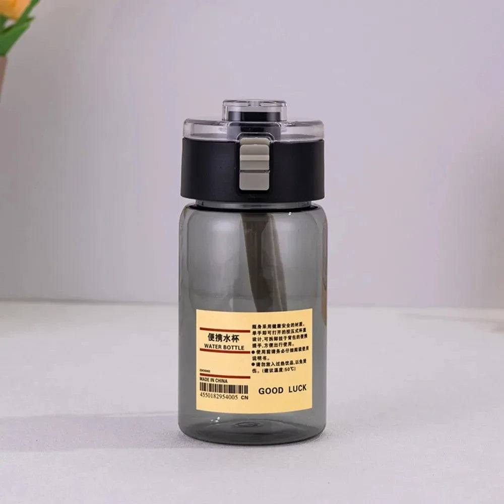 Portable Transparent Water Bottle - Kawaii Plastic Cup