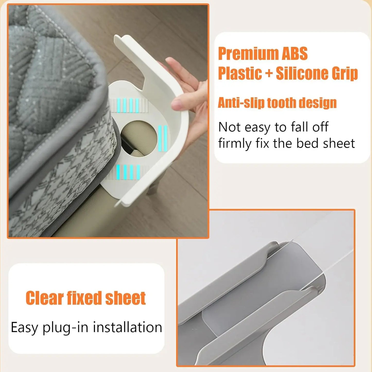 Bedsheet Holder Straps 4 Pack Fitted Sheet Clips Secure Non Slip Mattress Corner Straps Elasticated Heavy Duty Universal Fit annizon.com