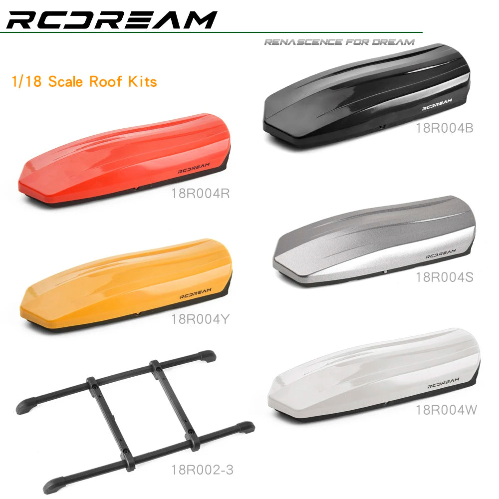 RCDream 1/18 Scale Roof Rack Roof Box for 1/18 1/24 1/12 RC Crawler Truck TRX4M Bronco AX24 #18R004 annizon.com