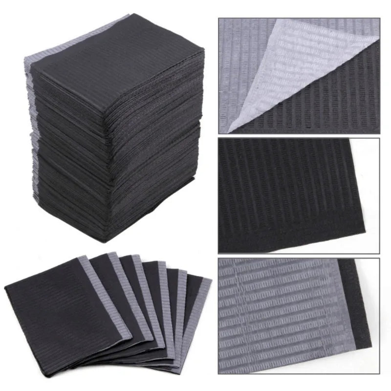 20/50/125PCS Black Tattoo Tabletop Cover Disposable Bed Sheet Fabric Waterproof Stain Resistant Cleaning Table Mat annizon.com