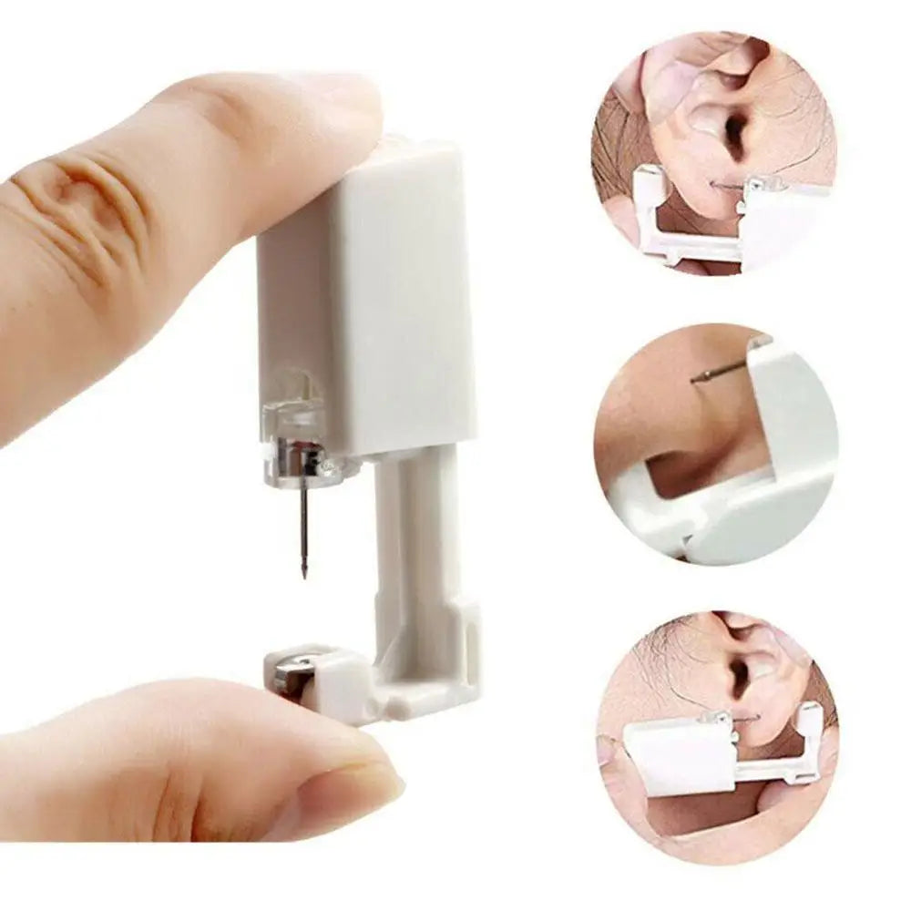 Safety Disposable Ear Piercing Tool Disinfect Safety Sterile Earring Piercer Machine Studs Nose CLip Body Jewelry Piercing Tool