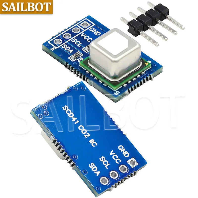 SCD40 SCD41 CO2 Gas Sensor Module High-Precision Carbon Dioxide Temperature Humidity Detector I2C for Arduino DIY