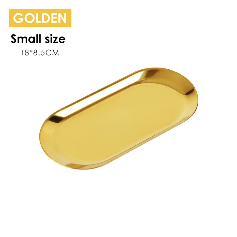 Stainless Steel Sterilized Tray Dental Medical Tools Storage Trays Disinfection Plate Surgical Cosmetic Tattoo Accesory