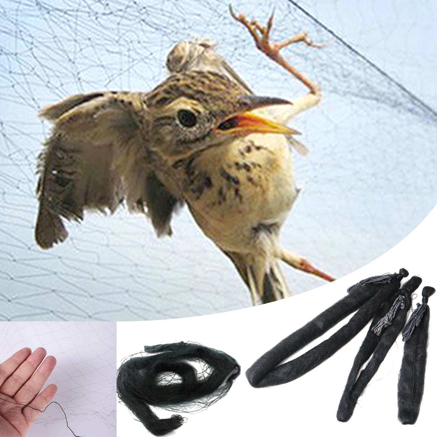 Dropshiping Bird Net Anti Bird Catcher Netting Pond Net Fishing Net Traps Crops Fruit Tree Flower Garden Mesh Pest Control Tool