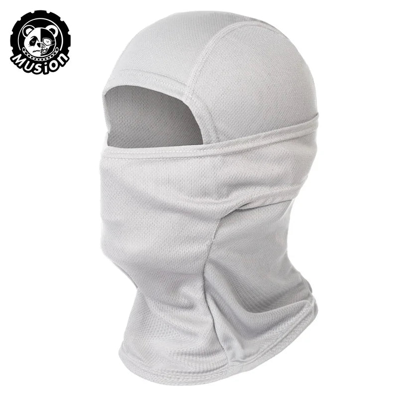 Musion Motorcycle Balaclava Sun Protection Full Face Mask Breathable Mesh Airsoft Mask Balaclava Bicycle Cycling Head Cover Unde
