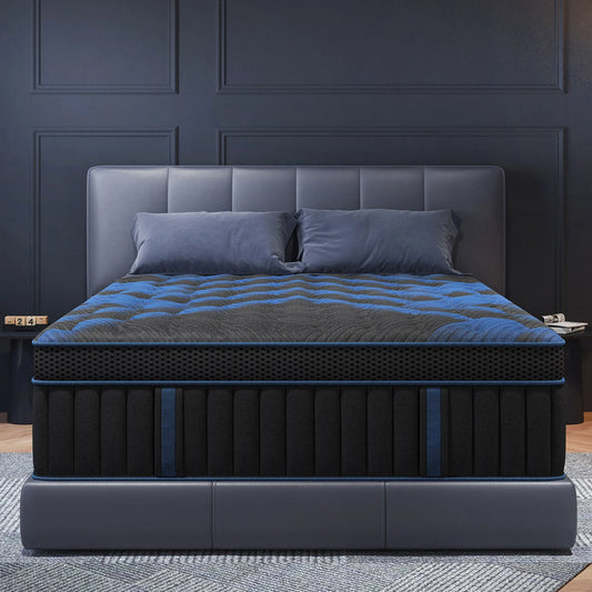 Twin Full Queen King Mattress in A Box, 12/14 Inch Hybrid Memory Mattresses Euro Top Medium Firm for Back & Lumbar Support annizon.com