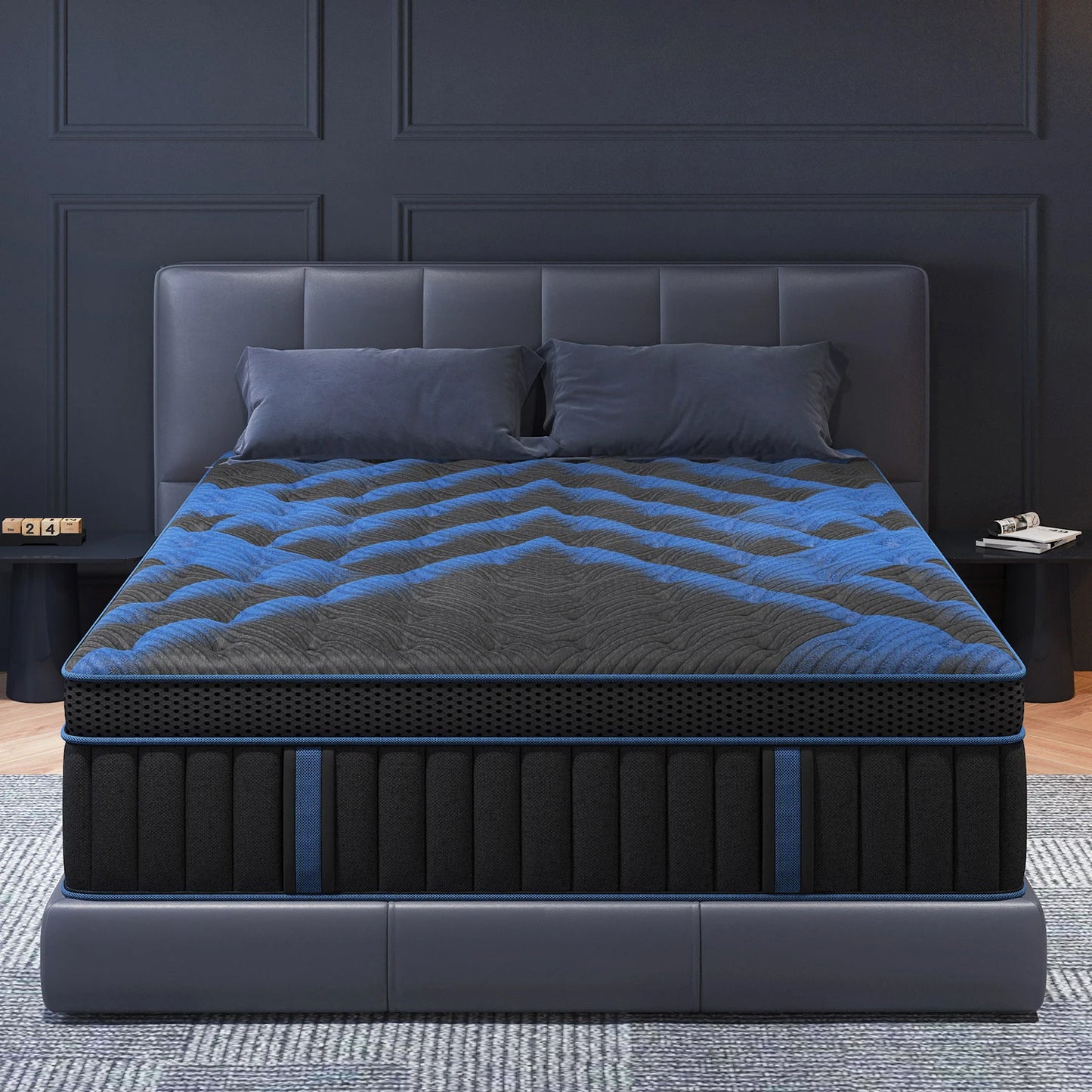 Twin Full Queen King Mattress in A Box, 12/14 Inch Hybrid Memory Mattresses Euro Top Medium Firm for Back & Lumbar Support annizon.com