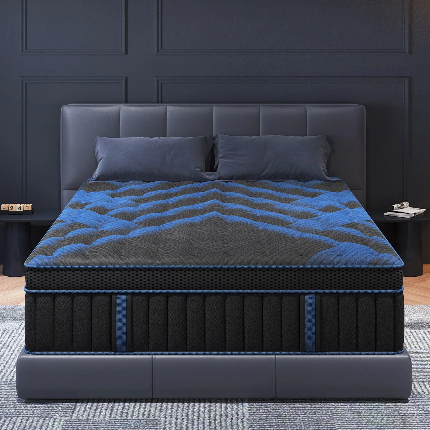Twin Full Queen King Mattress in A Box, 12/14 Inch Hybrid Memory Mattresses Euro Top Medium Firm for Back & Lumbar Support annizon.com