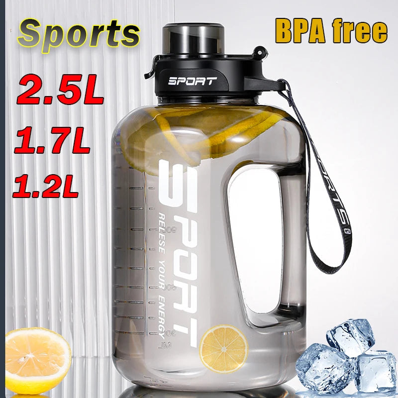 2L Sports Water Bottle with Straw - BPA Free