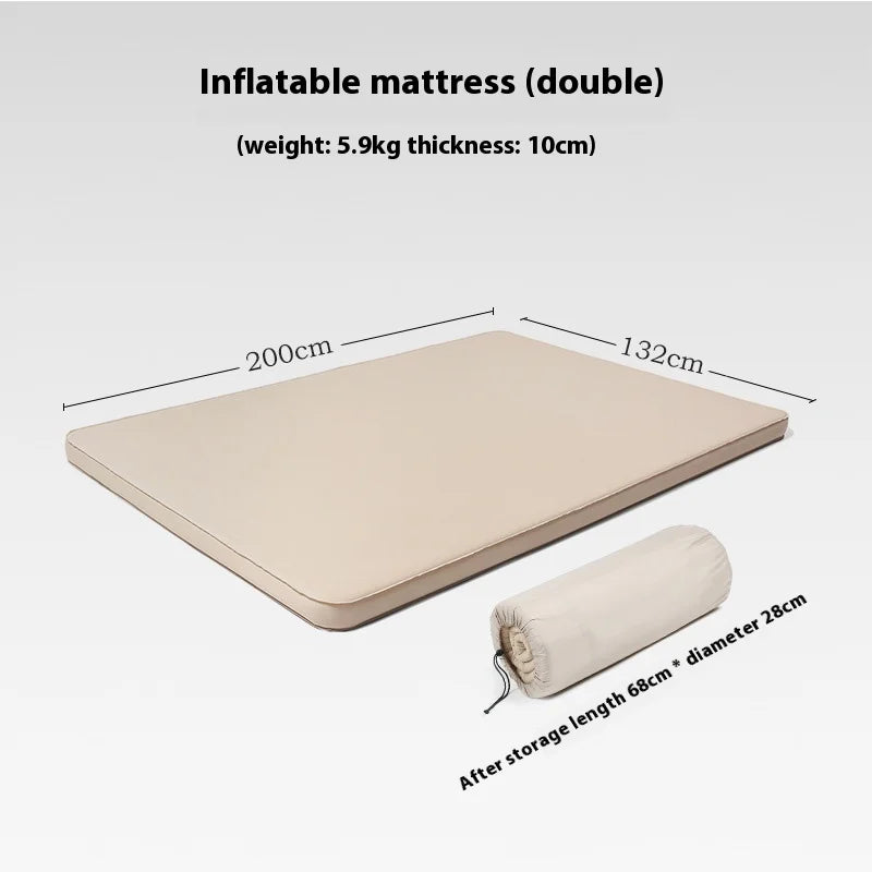 Lohascamping double Self-inflating Mattress 10cm Compact Folding Camping Mat Sleeping Bed Pad 1-2 Person floor tent Air Mat annizon.com