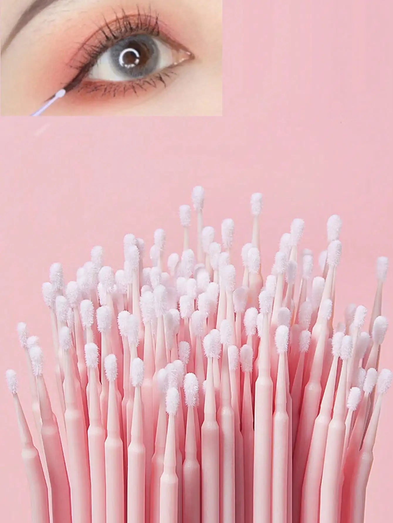 50/100pcs Nano Cleaning Swabs, Ultra Fine Makeup Remover Sticks For Eye Makeup, Contouring, Eyeliner, Lips And Skin Cleansing annizon.com