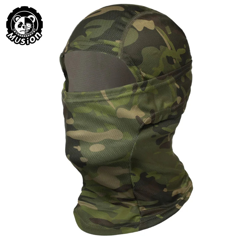 Musion Motorcycle Balaclava Sun Protection Full Face Mask Breathable Mesh Airsoft Mask Balaclava Bicycle Cycling Head Cover Unde
