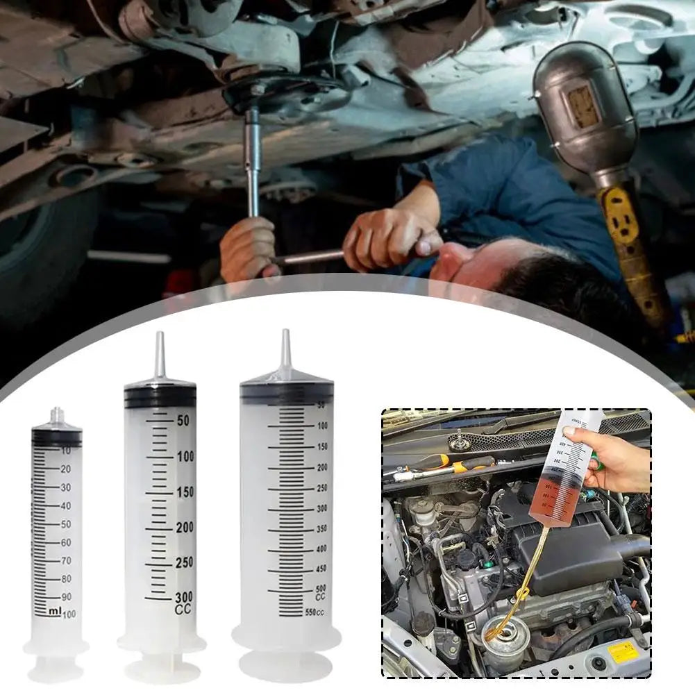 Large Capacity Syringe Reusable Pump Measuring For Draw Ink Pet Feeding Ink Pumping Oil Glue Injection Tools 100/300/550ml annizon.com