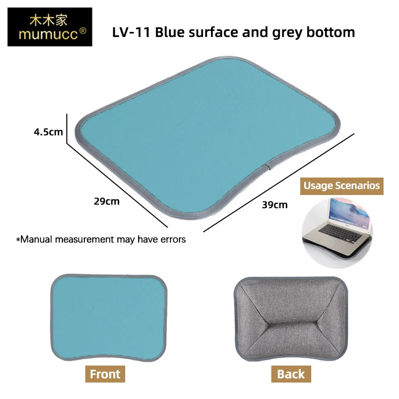 MUMUCC Multifunctional Laptop Desk With Cushion and Filled with Foam Particles, Small Pillow Table, Hard Mouse Pad Large annizon.com
