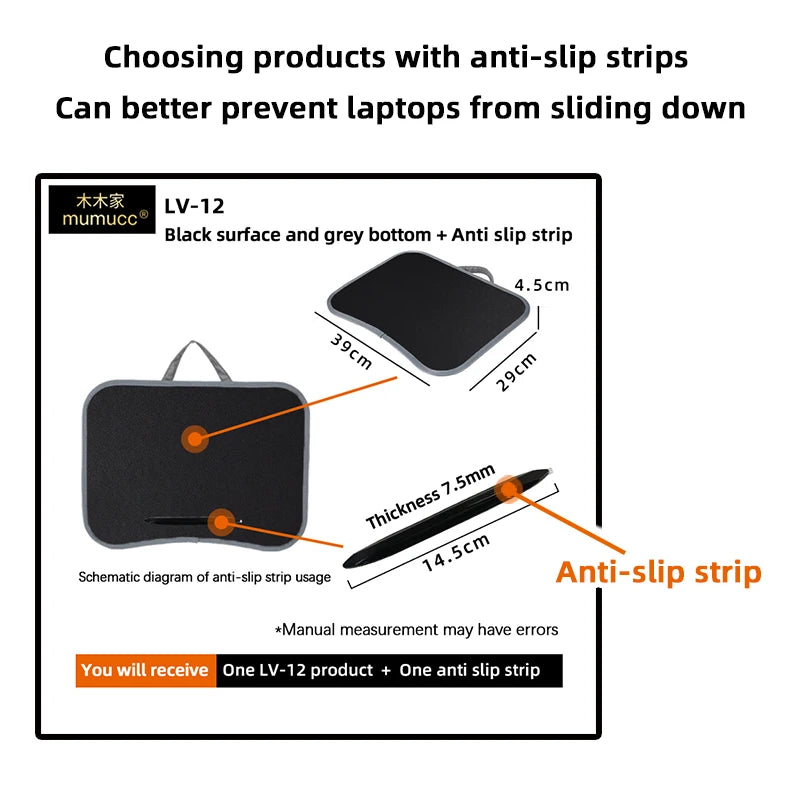 MUMUCC Multifunctional Laptop Desk With Cushion and Filled with Foam Particles, Small Pillow Table, Hard Mouse Pad Large annizon.com