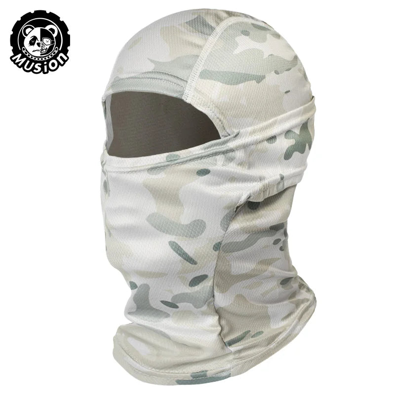 Musion Motorcycle Balaclava Sun Protection Full Face Mask Breathable Mesh Airsoft Mask Balaclava Bicycle Cycling Head Cover Unde