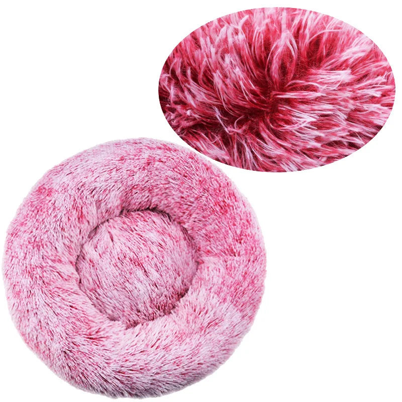 40-90cm 6 Sizes Round Pet Bed for Large Dog Bed Super Soft Cat Bed Plush Dog House for Medium Dog House Winter Warm Sleeping annizon.com