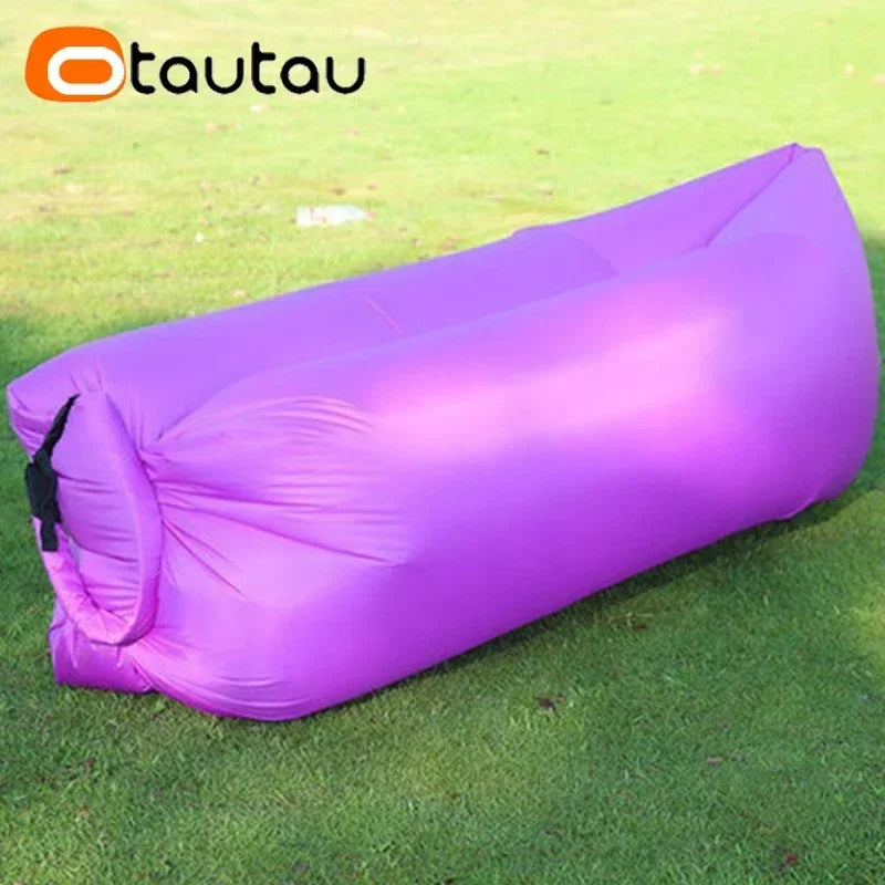 OTAUTAU Ultra Light Pillow Style Lazy Sofa Inflatable Sofa Portable Foldable Sleeping Bag Bed SF284 annizon.com