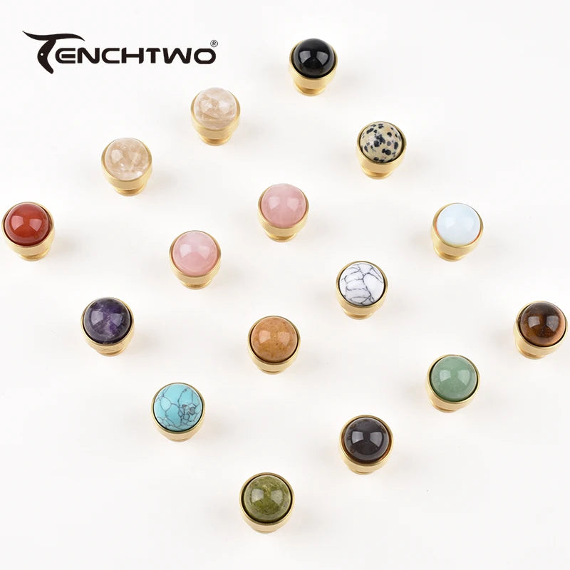 Natural Agate Crystal Handle Jewelry Gift Box Decorative Handle Drawer Pulls Furniture Handles Dresser Vanity Cabinet Door Knob annizon.com