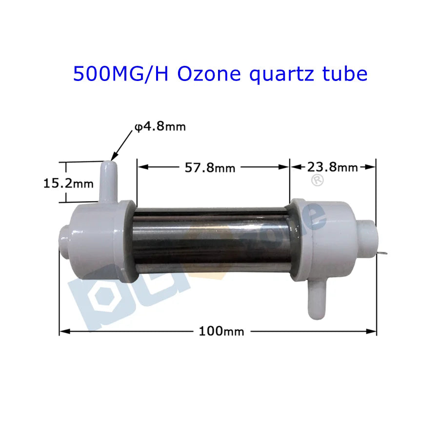 Ozone quartz Tube 100mg 200mg 500mg/h for Air and Water Purifying glass Tube Reator Ozonator without power supply DGOzone