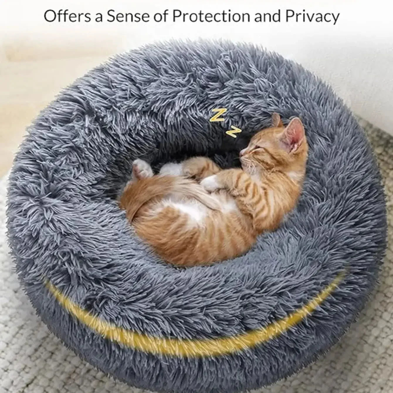 40-90cm 6 Sizes Round Pet Bed for Large Dog Bed Super Soft Cat Bed Plush Dog House for Medium Dog House Winter Warm Sleeping annizon.com
