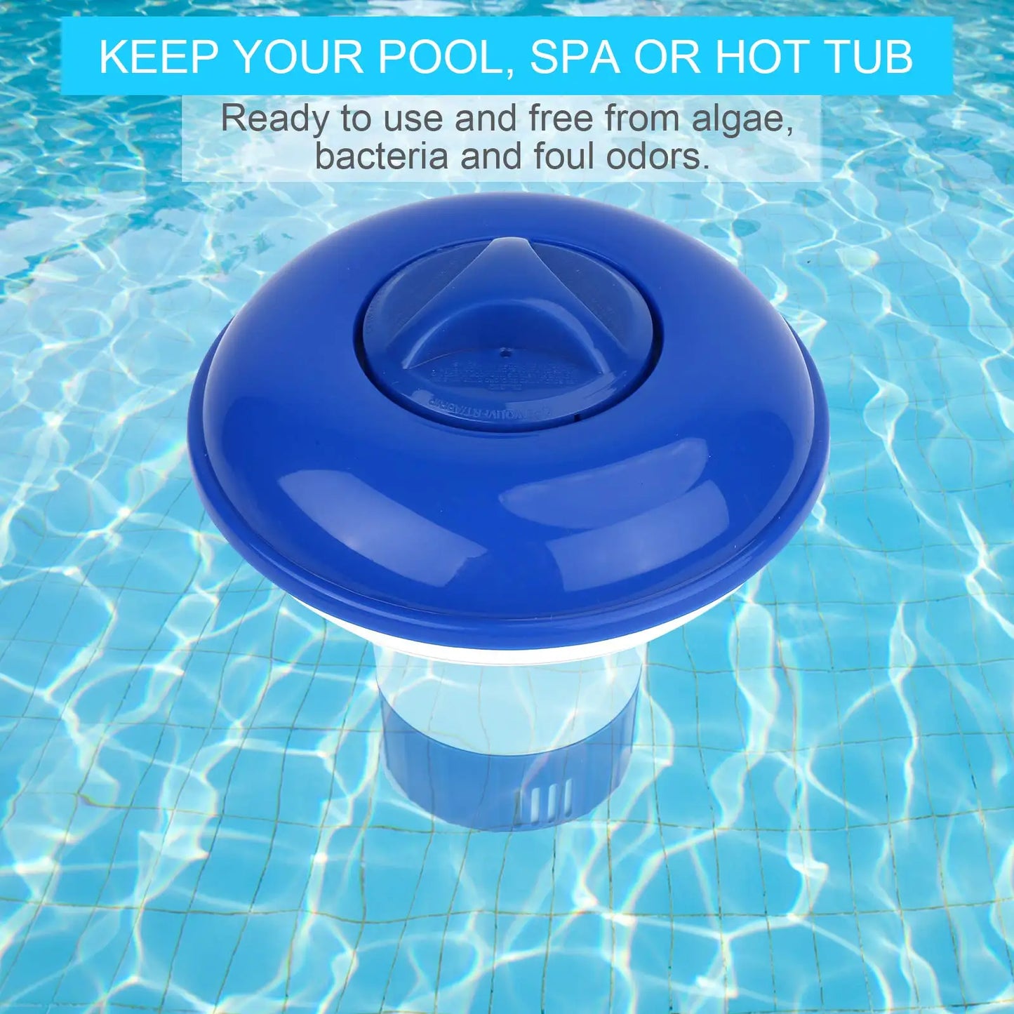 Floating Swimming Pool Chemical Floater Chlorine Bromine Tablets Floating Dispenser Applicator Swimming Spa Hot Tub Supplies
