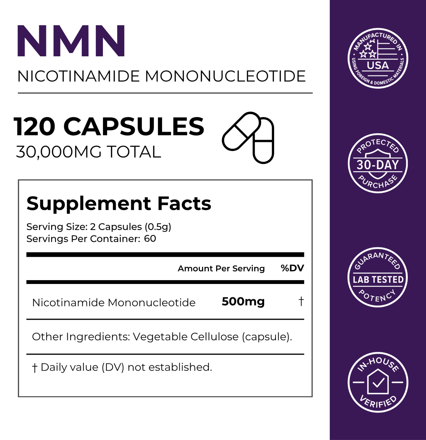 NMN Capsules 500MG Neurogan Health