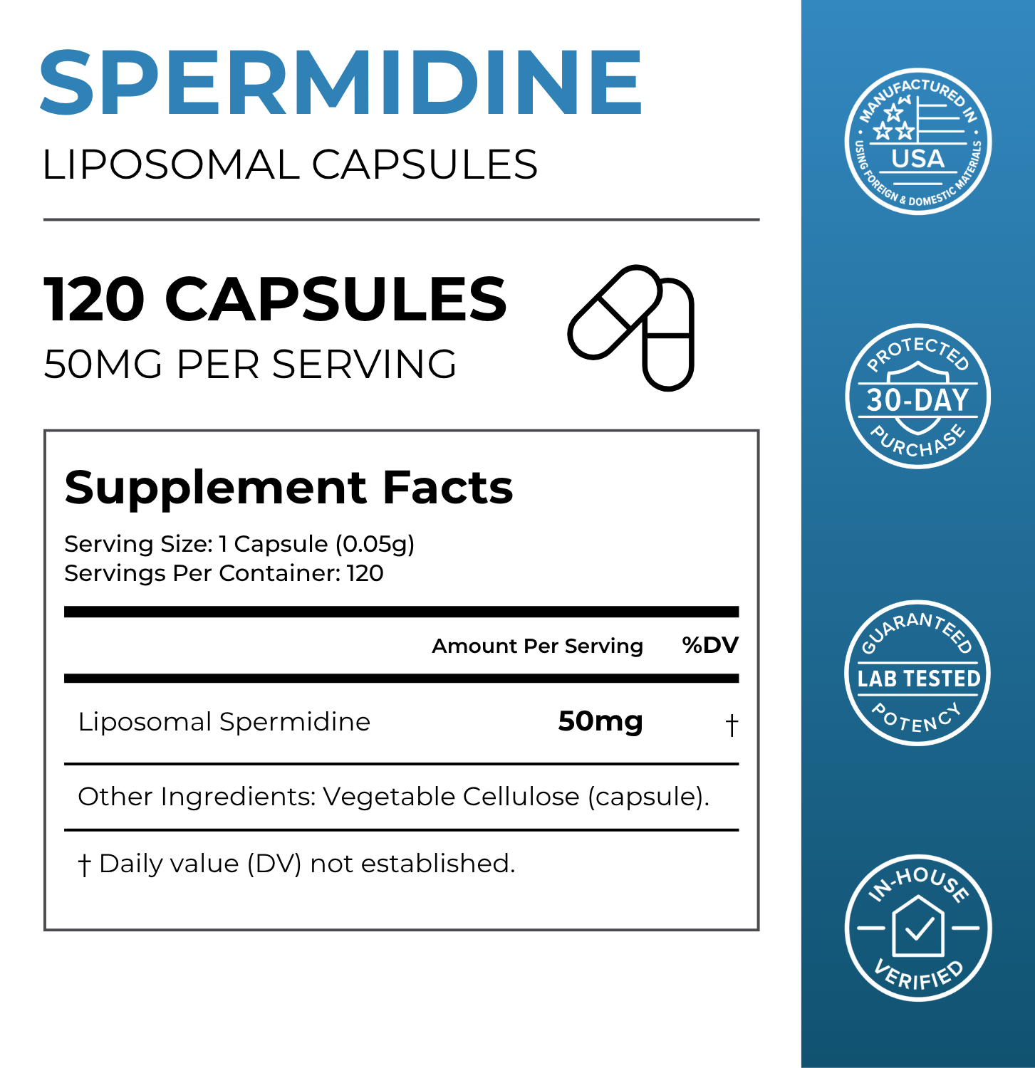 Liposomal Spermidine Capsules Neurogan Health