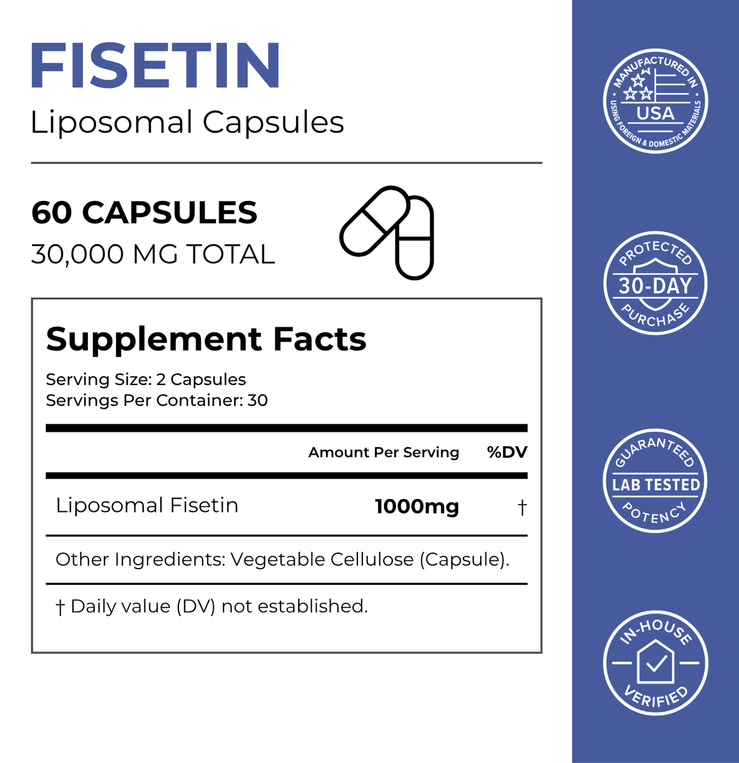 Liposomal Fisetin Capsules Neurogan Health