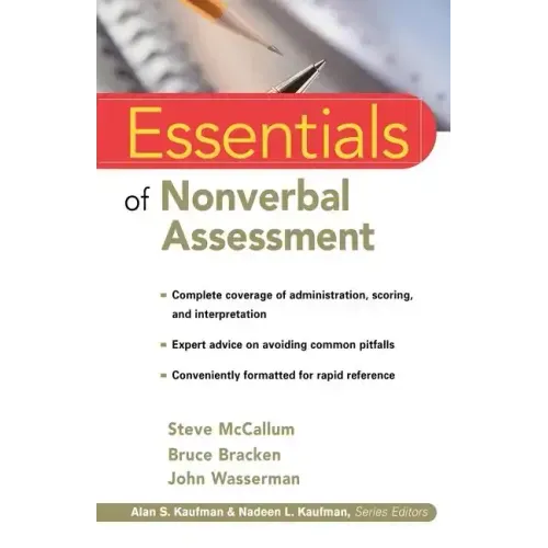 Essentials of Nonverbal Assessment