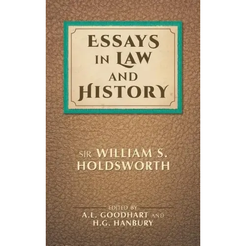 Essays in Law and History