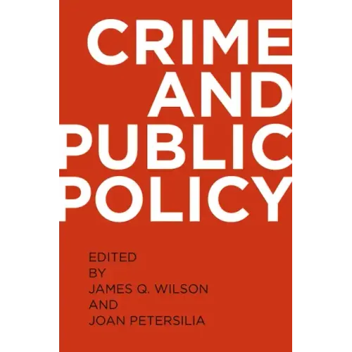 Crime and Public Policy
