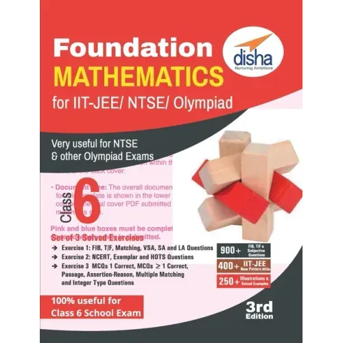 Foundation Mathematics for IIT-JEE/ NTSE/ Olympiad Class 6 - 3rd Edition