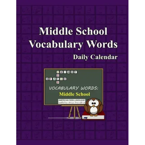 Whimsy Word Search, Middle School Vocabulary Words - Daily Calendar - In ASL