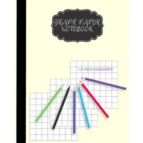 Graph Paper Notebook 1/4 inch squares: Graph Paper Composition Book For Children and Women 8 x 10 inch, 122 Pages