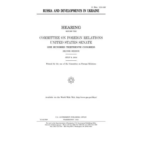 Russia and developments in Ukraine