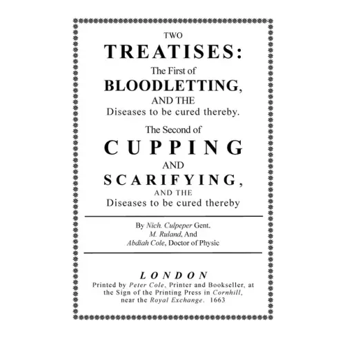 Bloodletting and Cupping