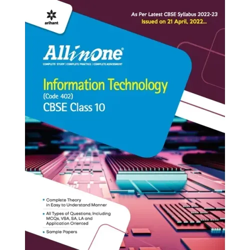 CBSE All In One Information Technology (Code 402) Class 11 2022-23 Edition (As per latest CBSE Syllabus issued on 21 April 2022)