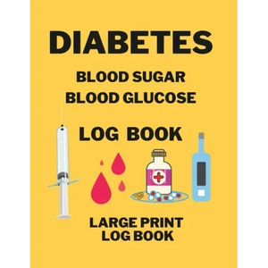 Diabetes Blood Sugar Blood Glucose Log Book - Paperback