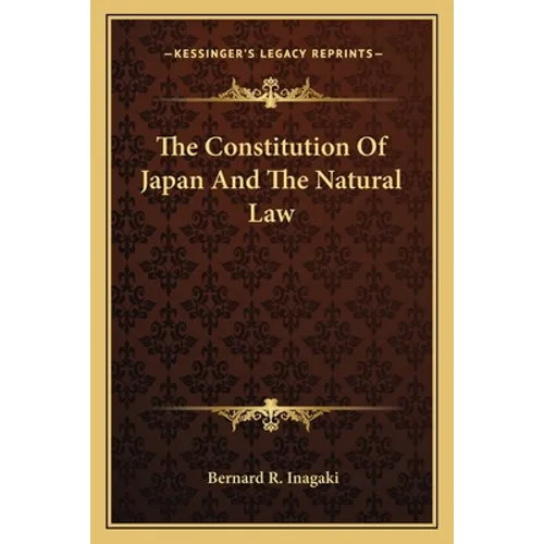 The Constitution Of Japan And The Natural Law