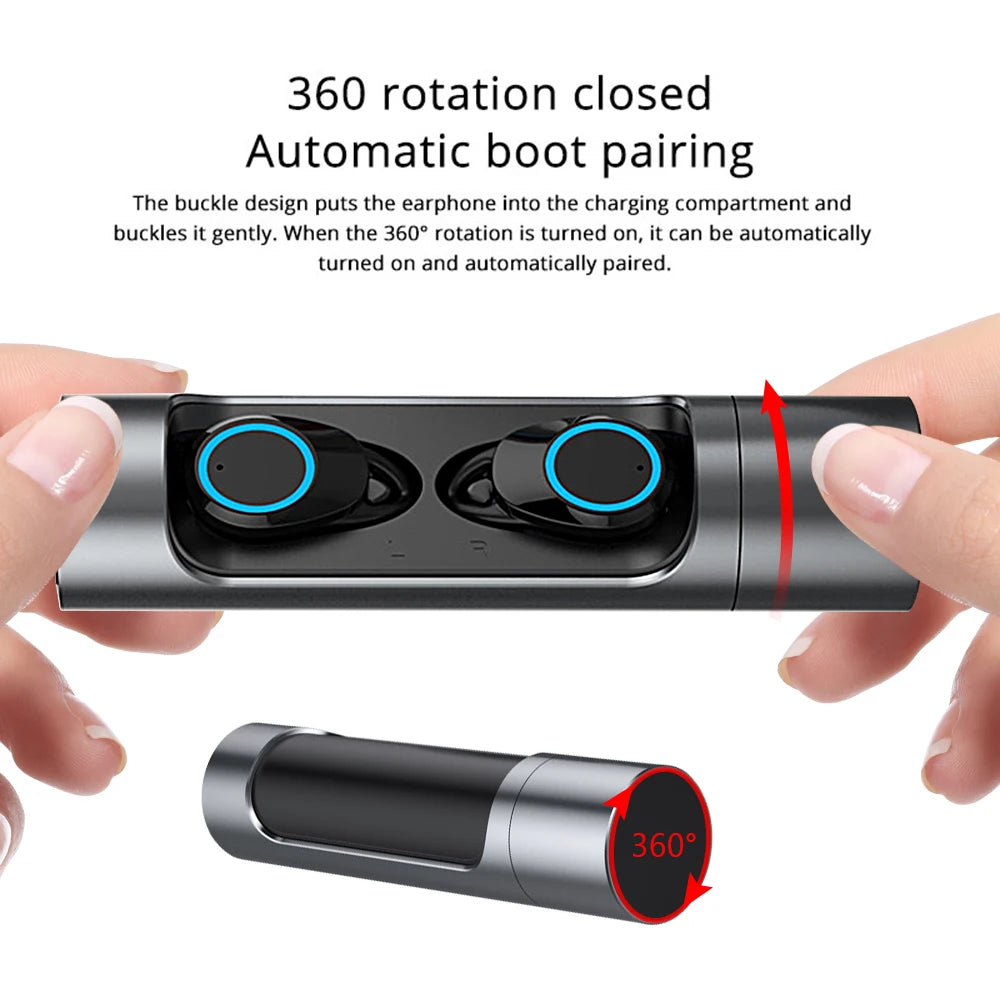 X8 Earphone Bluetooth 5.0 Touch Control Wireless TWS Earbuds Waterproof Stereo Music air Headset pods mini Earpiece eprolo