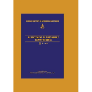 Restatement of Customary Law of Nigeria - Paperback