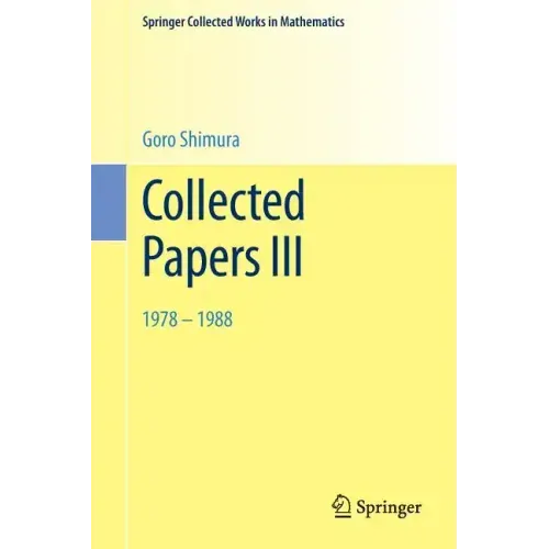 Collected Papers III: 1978-1988